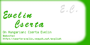 evelin cserta business card